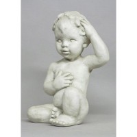 Baby Bacchus Cppr 17in. Fiberglass Resin Indoor/Outdoor Garden