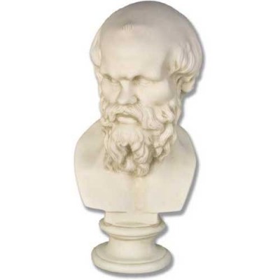 Socrates Bust 22in. - Fiberglass - Indoor/Outdoor Garden Statue -  - F163
