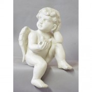 Sweet Reverie 12in. - Fiberglass Resin - Indoor/Outdoor Garden Statue