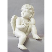 Sweet Reverie 12in. - Fiberglass Resin - Indoor/Outdoor Garden Statue Sweet Reverie 12in. - Fiberglass Resin - Indoor/Outdoor Garden Statue
