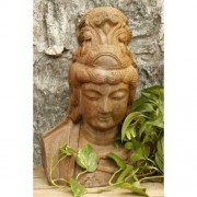 Kwan Yin Bust 22" - Fiberglass Resin Indoor/Outdoor Garden Statue