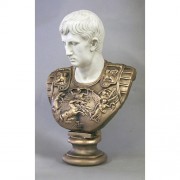 Augustus Caesar (2 Tone) Armor 24in. - Fiberglass Resin - Ind/Outdoor Statue