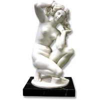 Venus Of Rodi Santini 10in. High - Carrara Marble Statue Venus Of Rodi Santini 10in. High - Carrara Marble Statue