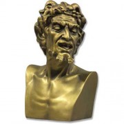 Pan Bust Snarled Teeth Fiberglass Resin Indoor/Outdoor Garden Statue