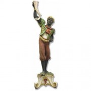 Standing Black Moore Right - Fiberglass Resin - Indoor/Outdoor Statue