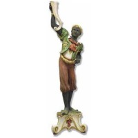 Standing Black Moore Right - Fiberglass Resin - Indoor/Outdoor Statue