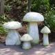 Wild Mushroom 14in. Fiber Stone Resin Indoor/Outdoor Garden Statue -  - FS8578-14