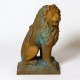 Sitting Lion Left 24in. - Fiber Stone Resin - Indoor/Outdoor Statue -  - FSDS513L