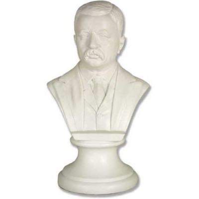 Roosevelt 17 In. Fiberglass Indoor/Outdoor Statue/Sculpture -  - F7433-WH