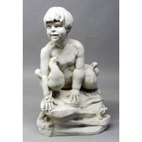Boy w/Three Doves 25in. - Fiberglass Resin - Indoor/Outdoor Statue