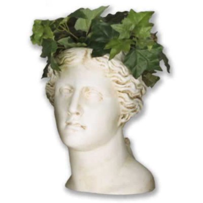 Venus Head Planter 13.5in. High  Fiberglass Indoor/Outdoor Garden -  - F7382
