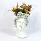 Apollo Head Planter 17in Fiberglass Indoor/Outdoor Garden -  - F7381