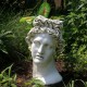 Apollo Head Planter 17in Fiberglass Indoor/Outdoor Garden -  - F7381