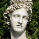 Apollo Head Planter 17in Fiberglass Indoor/Outdoor Garden -  - F7381