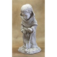 Baby St Fiacre 22in. Lightweight Fiberglass Resin Indoor/Outdoor Garden