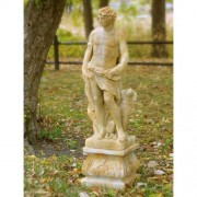 Apollo Of Hunt with Dog 43in. Fiberglass Resin Indoor/Outdoor Garden