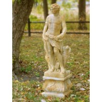 Apollo Of Hunt with Dog 43in. Fiberglass Resin Indoor/Outdoor Garden