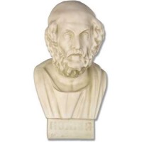 Homer Bust - 26in. - Fiberglass Resin - Indoor/Outdoor Garden Statue