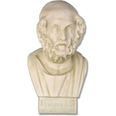 Homer Bust - 26in. - Fiberglass - Indoor/Outdoor Garden Statue -  - F7402