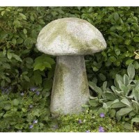 Staddle Stone Mushroom 24in. Fiberglass Resin Indoor/Outdoor Statue