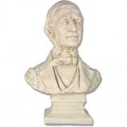 Emerson Bust Large Fiberglass Resin Indoor/Outdoor Garden