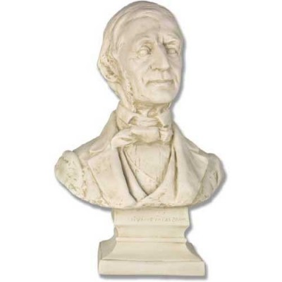 Emerson Bust Large Fiberglass Indoor/Outdoor Garden -  - F1061