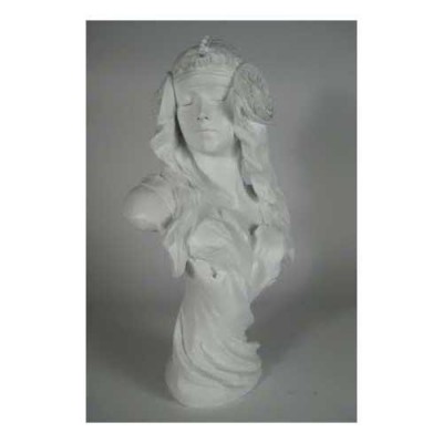 Viking Lady Bust 23in. High - Fiberglass Resin - Indoor/Outdoor Statue -  - F00253