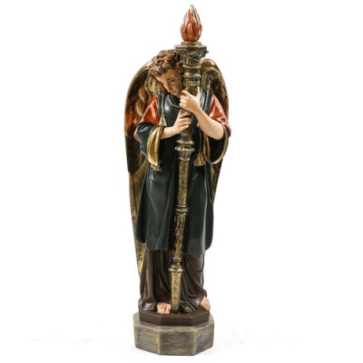 Majestic Angel Guard 27 In. - Fiberglass Resin - Indoor/Outdoor Statue -  - F9052LRLC
