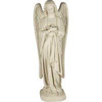 Chapel Arms Crossed Angel 26in. - Lightweight Fiberglass Resin - Indoor/Outdoor Statue