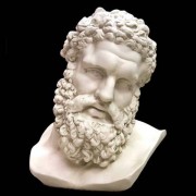 Hercules Bust 22in. - Fiberglass Resin - Indoor/Outdoor Garden Statue