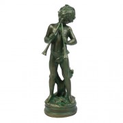 Peter Pan Playing Two Flutes Fiberglass Resin Indoor/Outdoor Garden Statue/Sculpture Peter Pan Playing Two Flutes Fiberglass Resin Indoor/Outdoor Garden Statue/Sculpture