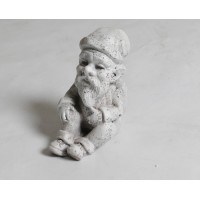 Gnome Sitting 8 In. Fiberglass Resin Indoor/Outdoor Statue/Sculpture Gnome Sitting 8 In. Fiberglass Resin Indoor/Outdoor Statue/Sculpture