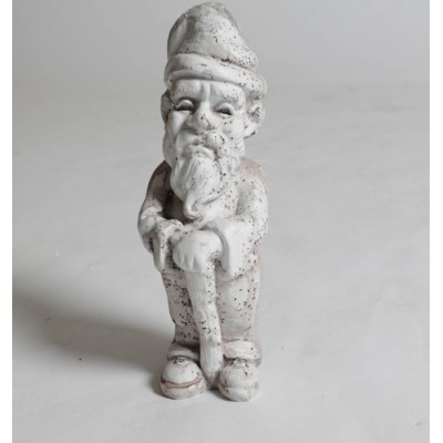 Gnome Traveler 12in. Fiber Stone Resin Indoor/Outdoor Garden Statue -  - FS8076
