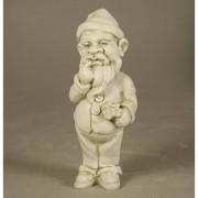 Gnome Thinker 12in. - Fiberglass Resin - Indoor/Outdoor Garden Statue