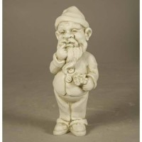 Gnome Thinker 12in. - Fiberglass Resin - Indoor/Outdoor Garden Statue