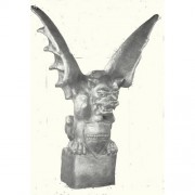 Gargoyle Of Lyon-Giant 48 H Fiberglass Resin Indoor/Outdoor Garden Statue