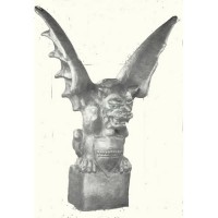Gargoyle Of Lyon-Giant 48 H Fiberglass Resin Indoor/Outdoor Garden Statue