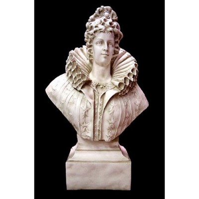 Queen Elizabeth Bust 46in. - Fiberglass - Indoor/Outdoor Statue - - F68321 Queen Elizabeth Bust 46in. - Fiberglass - Indoor/Outdoor Statue - - F68321