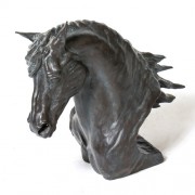 Horse Head bronzed Fiberglass Resin Indoor/Outdoor Garden Statue