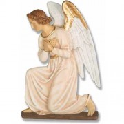 Angel Wall Plaque Hands Crossed Lightweight Fiberglass Resin Indoor Church