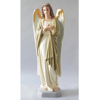 Chapel Crossed Angel 26" - Fiberglass Resin Indoor/Outdoor Garden Statue
