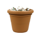 Rolled Rim 20x17in. High - Fiberglass - In/Outdoor Planter -  - F60080