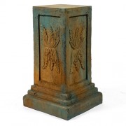 Julian Square Stand Pedestal Statue Display Base/Riser 25 In. - Fiberglass