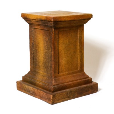 Hamlin Square Base Fiber Stone Resin Indoor/Outdoor Statuary -  - FS60266B
