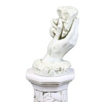 Hand Of God By Auguste Rodin 13in. Fiberglass Resin Table/Desk Statue