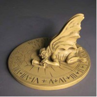 Gargoyle Sundial 12in. W - Fiberglass Resin - Indoor/Outdoor Statue Gargoyle Sundial 12in. W - Fiberglass Resin - Indoor/Outdoor Statue
