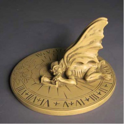 Gargoyle Sundial 12in. W - Fiberglass - Indoor/Outdoor Statue - - F68517 Gargoyle Sundial 12in. W - Fiberglass - Indoor/Outdoor Statue - - F68517