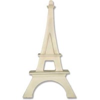 Eiffel Tower 16in. Wall Fiberglass Resin Indoor/Outdoor Eiffel Tower Statue