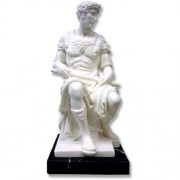 Lorenzo Di Medici 11in. High - Carrara Marble Indoor Statue