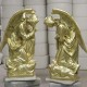 Adoration Kneeling Angel (Praying) 56in. Fiberglass Outdoor Statue -  - F68850